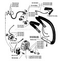 Page F Diagram and Parts List for 234 1983-01 Husqvarna Chainsaw