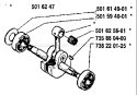 Page E Diagram and Parts List for 234 1984-04 Husqvarna Chainsaw