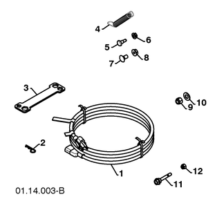 Bag Of Parts 2 Diagram and Parts List for 11524E (96193006600)(2010-05) Husqvarna Snow Blower