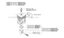 Cylinder Piston Diagram and Parts List for 235FR 2007-01 Husqvarna Brush Cutter