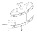 Guards 1 Diagram and Parts List for 235FR 2007-01 Husqvarna Brush Cutter