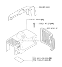 Cylinder Cover Diagram and Parts List for 235FR 2009-05 Husqvarna Brush Cutter