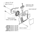 Starter Diagram and Parts List for 235RII 2002-09 Husqvarna Brush Cutter