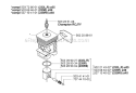 Cylinder Piston Diagram and Parts List for 235RII 2006-04 Husqvarna Brush Cutter