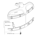 Guards 1 Diagram and Parts List for 235RII 2006-04 Husqvarna Brush Cutter