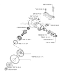 Bevel Gear Diagram and Parts List for 235RII 2007-01 Husqvarna Brush Cutter