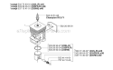 Cylinder Piston Diagram and Parts List for 235RII 2007-01 Husqvarna Brush Cutter