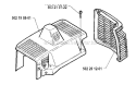 Cylinder Cover Diagram and Parts List for 235R 1991-12 Husqvarna Brush Cutter