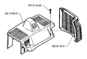 Cylinder Cover Diagram and Parts List for 235R 1993-02 Husqvarna Brush Cutter