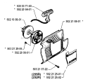 Starter Diagram and Parts List for 235R 1994-02 Husqvarna Brush Cutter