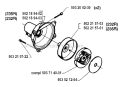 Clutch Diagram and Parts List for 235R 1994-02 Husqvarna Brush Cutter