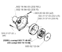 Clutch Diagram and Parts List for 235R 1995-11 Husqvarna Brush Cutter