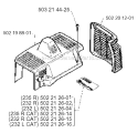 Cylinder Cover Diagram and Parts List for 235R 1995-11 Husqvarna Brush Cutter