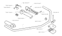 Handle  Controls Diagram and Parts List for 235R 1997-02 Husqvarna Brush Cutter