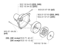 Clutch Diagram and Parts List for 235R 2002-09 Husqvarna Brush Cutter