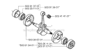 Crankshaft Diagram and Parts List for 235R 2006-01 Husqvarna Brush Cutter