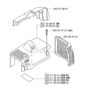 Cover Diagram and Parts List for 235R 2006-04 Husqvarna Brush Cutter