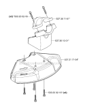 Guards 2 Diagram and Parts List for 235R 2007-01 Husqvarna Brush Cutter