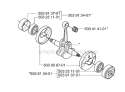 Crankshaft Diagram and Parts List for 235R 2007-01 Husqvarna Brush Cutter