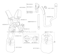 Harness Diagram and Parts List for 235R 2009-05 Husqvarna Brush Cutter
