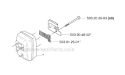 Muffler Diagram and Parts List for 235R 2009-05 Husqvarna Brush Cutter