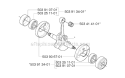 Crankshaft Diagram and Parts List for 235R 2009-05 Husqvarna Brush Cutter