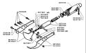 Page J Diagram and Parts List for 235P 235 P 1995-01 Husqvarna Pole Saw