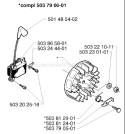 Page K Diagram and Parts List for 232RD 232 RD 1998-01 Husqvarna Trimmer
