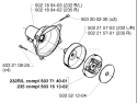 Page D Diagram and Parts List for 232RD 232 RD 1998-01 Husqvarna Trimmer