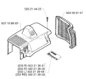 Page E Diagram and Parts List for 232RD 232 RD 1998-01 Husqvarna Trimmer