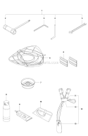 Accessories 1 Diagram and Parts List for 236R 2009-01 Husqvarna Brush Cutter