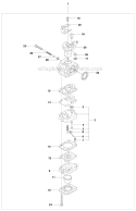 Carburetor Diagram and Parts List for 236R 2009-01 Husqvarna Brush Cutter
