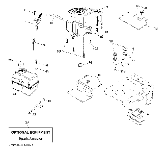 Engine Diagram and Parts List for CTH150 (TWIN, 96061026000)(2010-01) Husqvarna Lawn Tractor