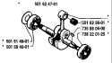 Page D Diagram and Parts List for 238 1984-01 Husqvarna Chainsaw