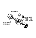 Page E Diagram and Parts List for 238 1985-05 Husqvarna Chainsaw