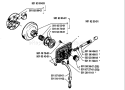 Page H Diagram and Parts List for 238 1985-05 Husqvarna Chainsaw