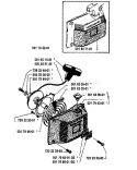 Page K Diagram and Parts List for 238 1985-11 Husqvarna Chainsaw