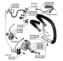 Page F Diagram and Parts List for 238 1985-11 Husqvarna Chainsaw