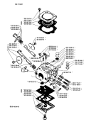 Page B Diagram and Parts List for 238 1986-02 Husqvarna Chainsaw