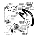 Page F Diagram and Parts List for 238 1986-02 Husqvarna Chainsaw