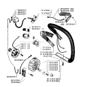 Page F Diagram and Parts List for 238 1986-10 Husqvarna Chainsaw