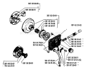 Page H Diagram and Parts List for 238 1987-04 Husqvarna Chainsaw