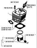 Page I Diagram and Parts List for 238 1987-04 Husqvarna Chainsaw