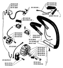 Page F Diagram and Parts List for 238 1987-11 Husqvarna Chainsaw