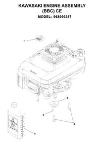 Engine Diagram and Parts List for W53 (968999287)(2007-03) Husqvarna Lawn Mower