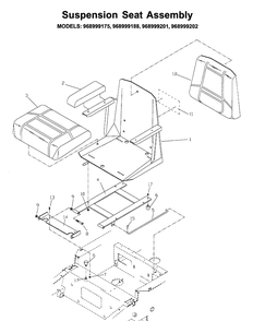 Part Location Diagram of 539105540 Husqvarna BACK CUSHION