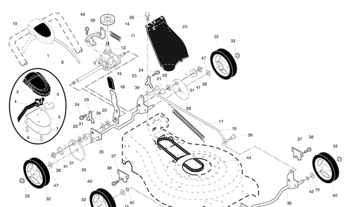 Part Location Diagram of 532425741 Husqvarna Control.dr.aw.21fgd.