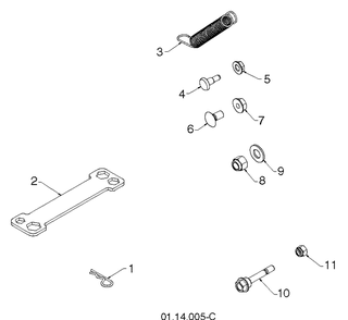 Accessories 1 Diagram and Parts List for ST2109E (96191004005)(2012-06) Husqvarna Snow Blower