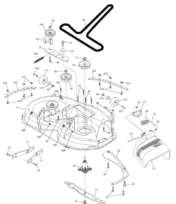 Mower Deck / Cutting Deck Diagram and Parts List for TS142TXD (96041045000)(2020-03) Husqvarna Lawn Tractor