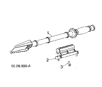 Cleanout tool Diagram and Parts List for 96193009603  Husqvarna Snow Blower